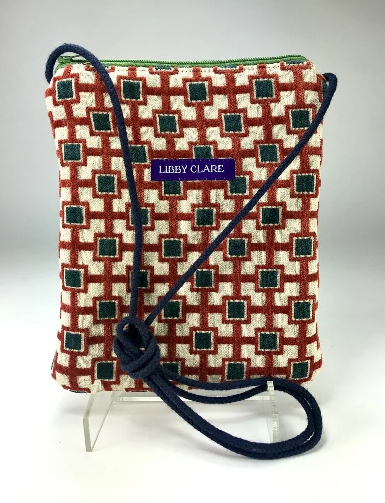 checkered cross body bag