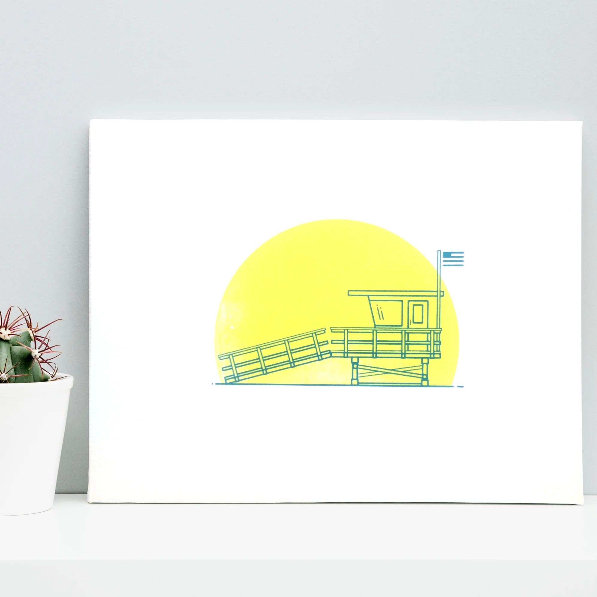 Lifeguard Tower Silkscreen Prints Available