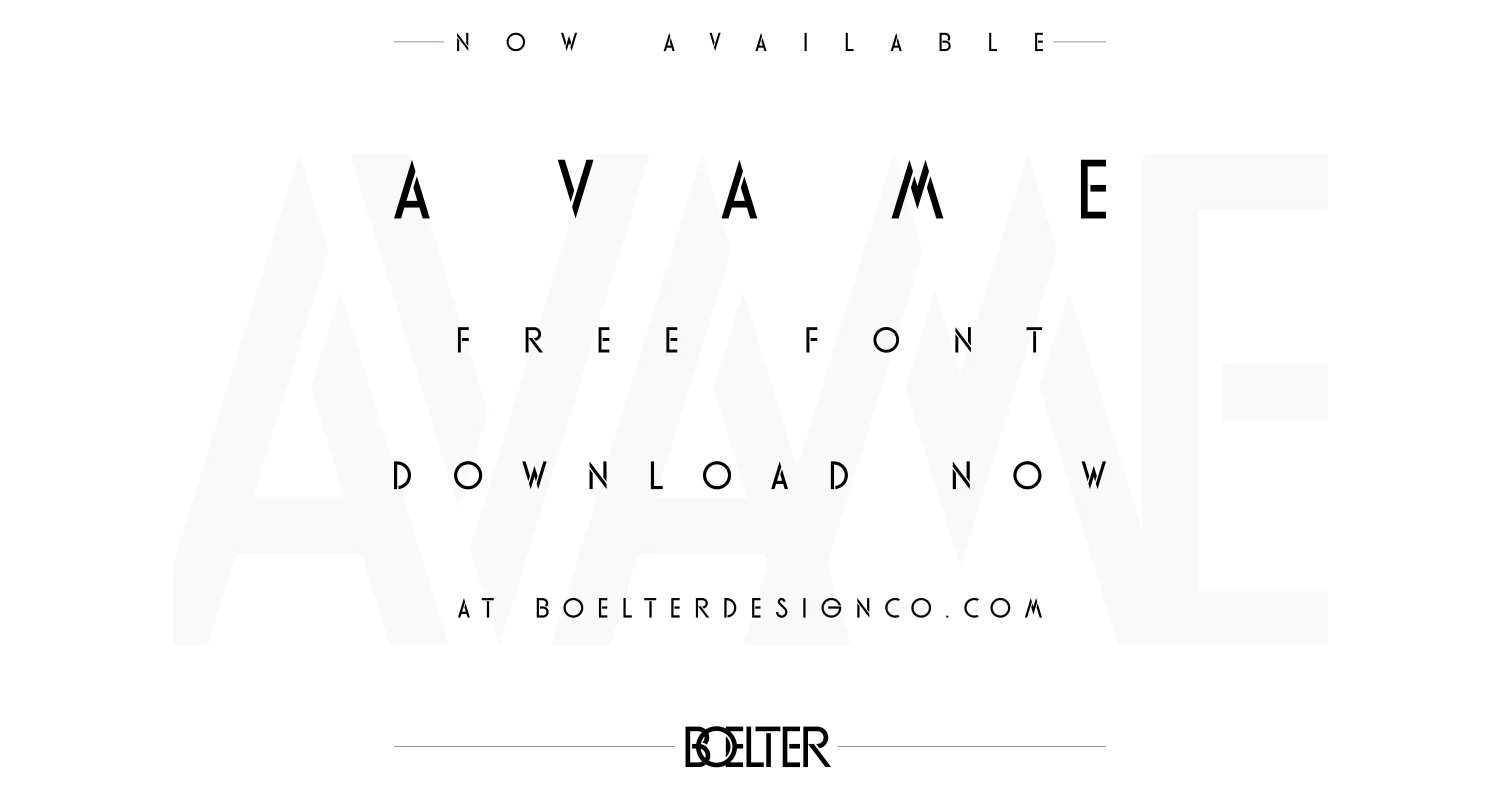 Avame Free Font Download