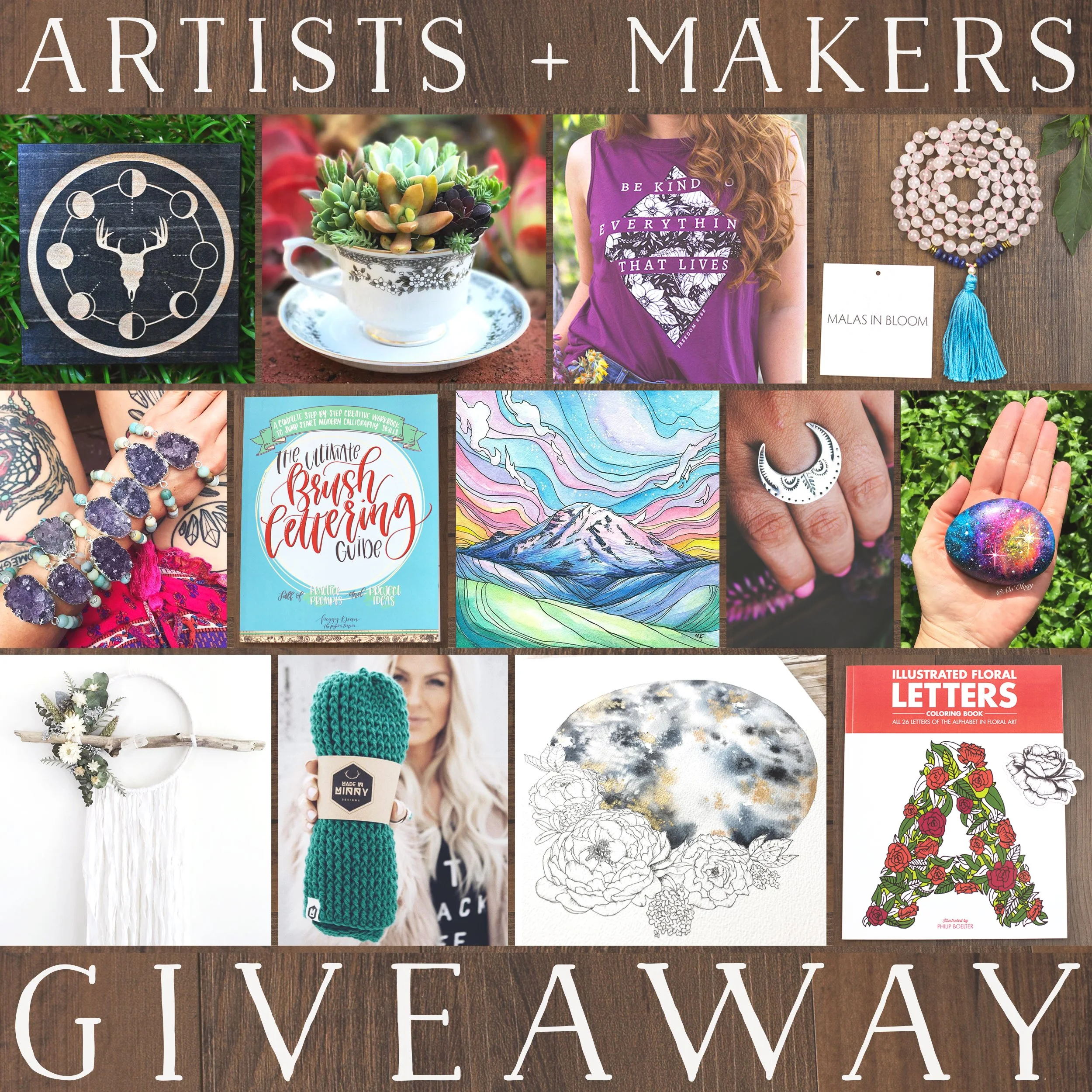 Artist + Makers Giveaway (8/20 - 8/26)