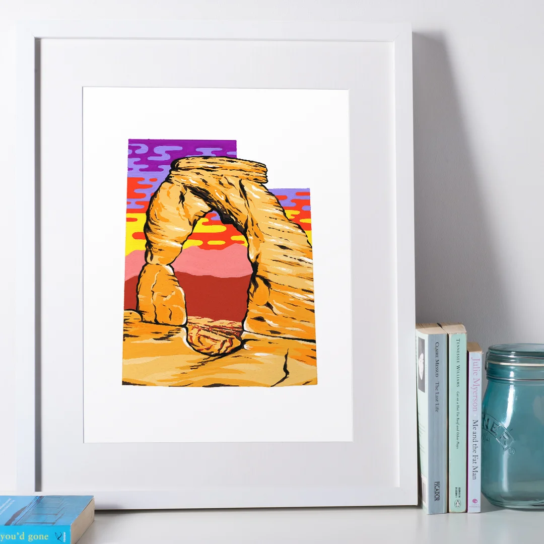 Utah Delicate Arch Sunset Art Print Preview