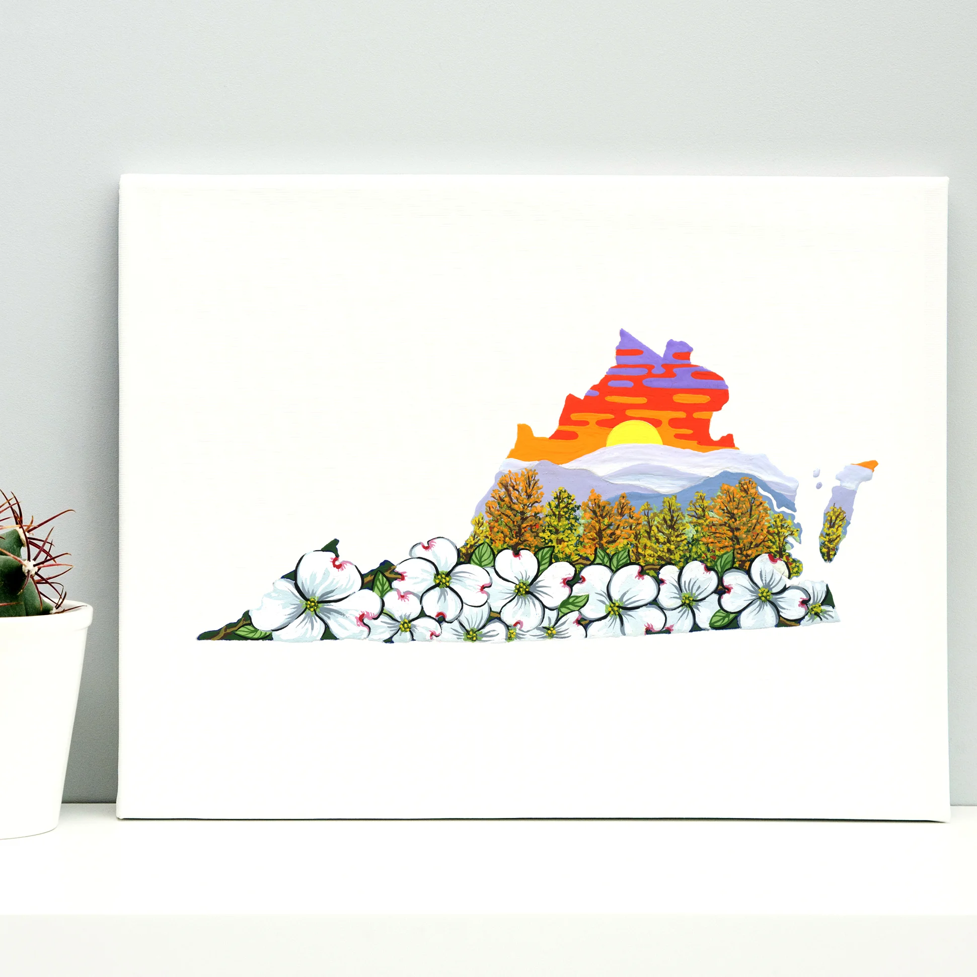 Virginia State Dogwood Print Preview