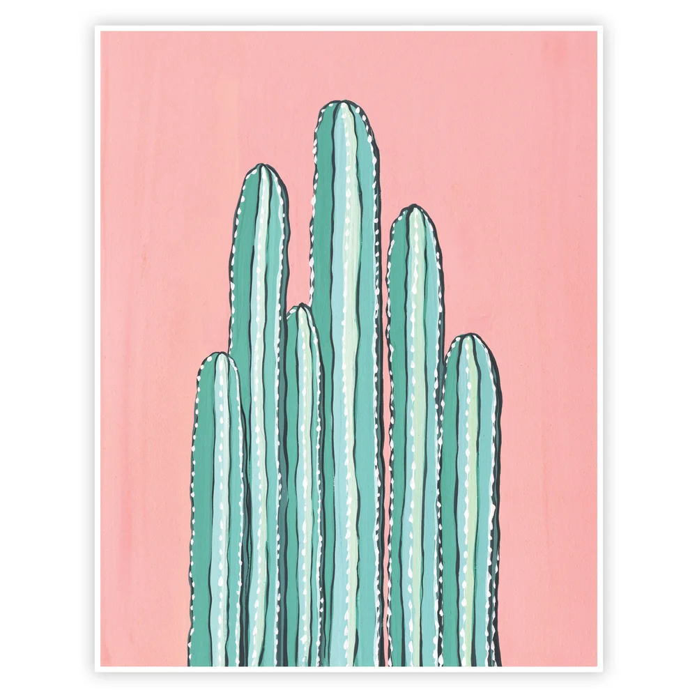 Fencepost Cacti Landscape | Art Print #080 | Boelter Design Co. fencepost-cacti-landscape-art-print-080-boelter-design-co