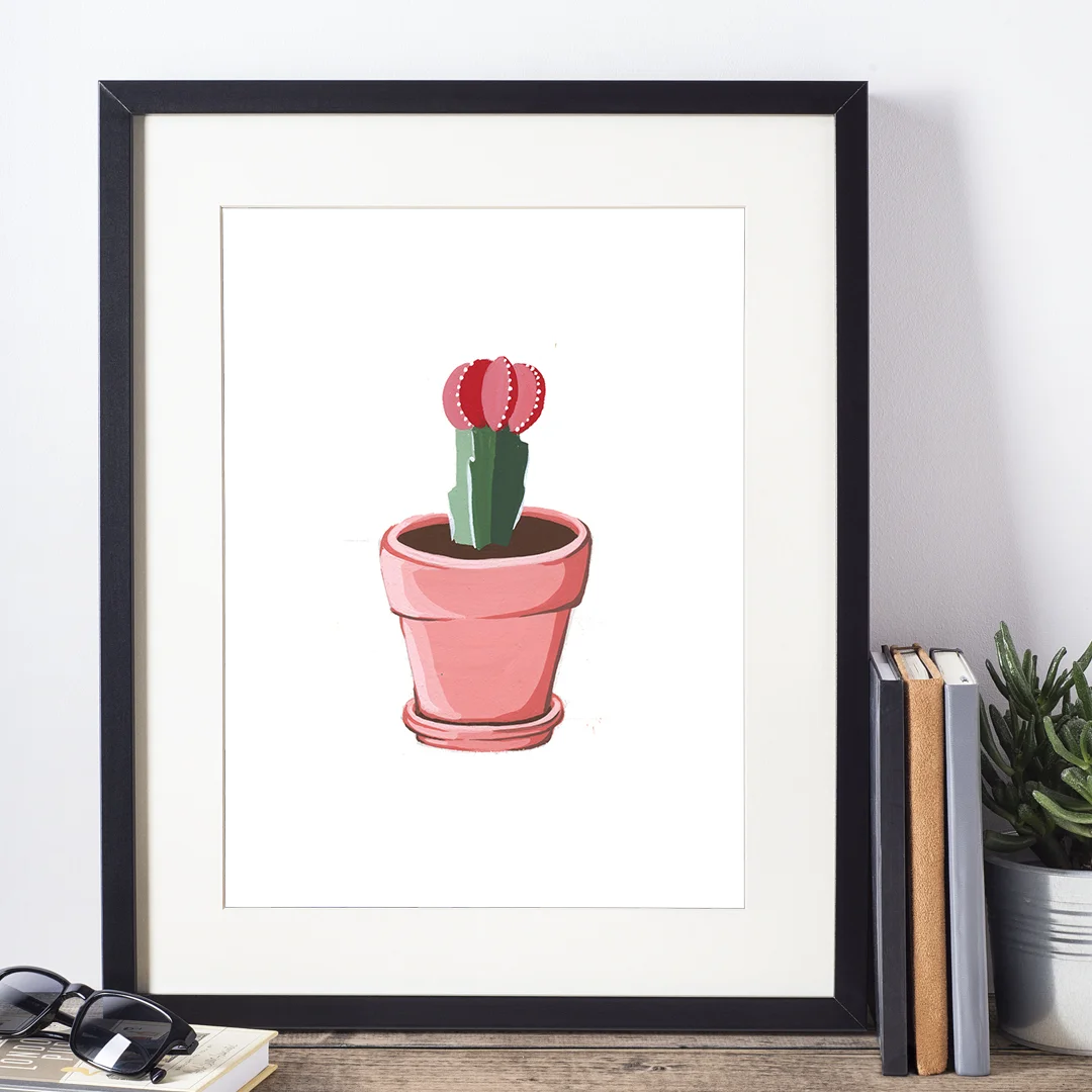 Ruby Ball Moon Cactus | Art Print #107 | Boelter Design Co.