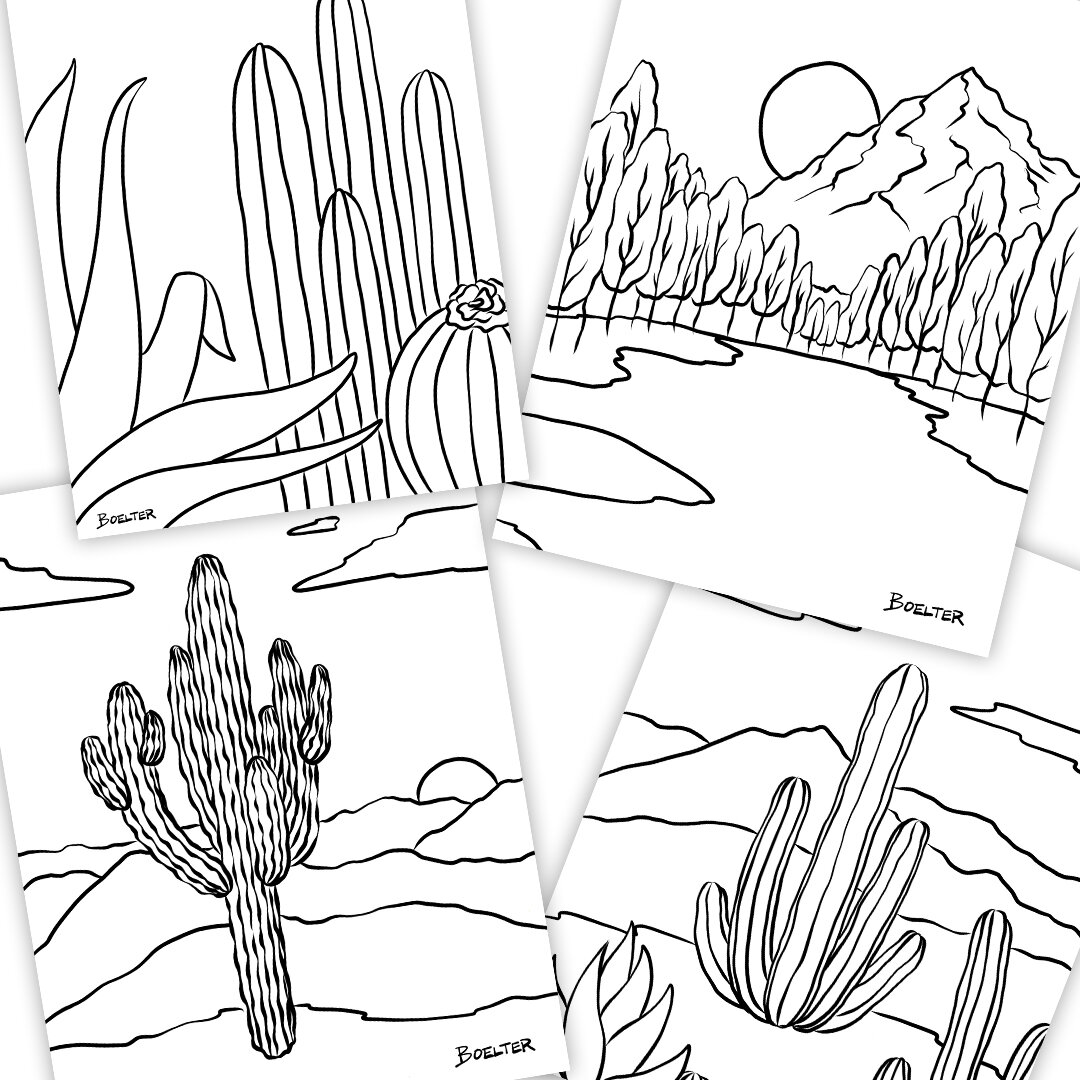 15 Coloring Pages (Download and Print-at-home) | Boelter Design Co.