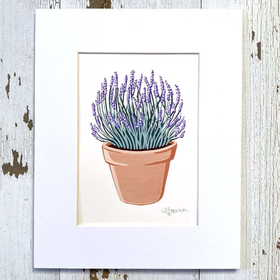 Potted Lavender #05 | Burnt Sienna