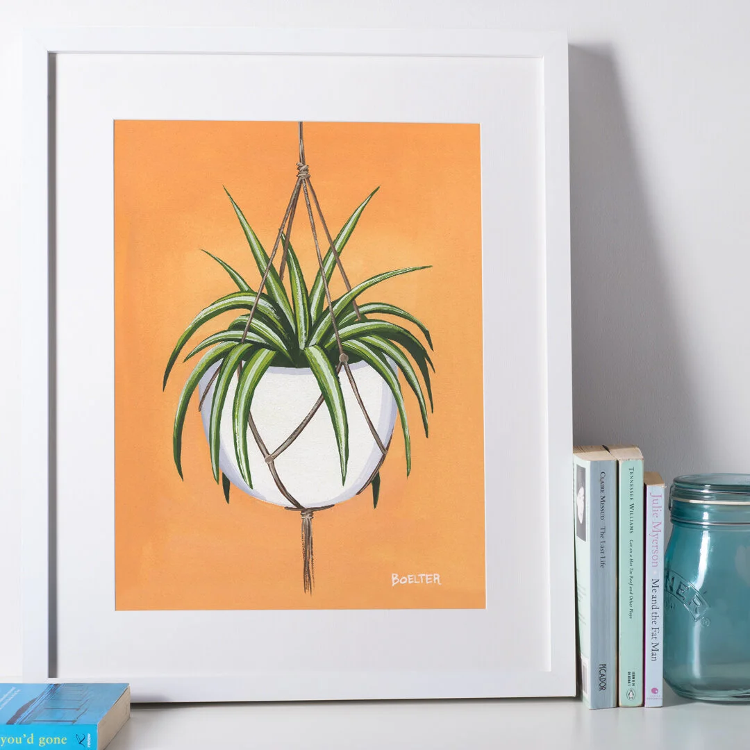 Hanging Spider Plant No. 3 | Art Print #151