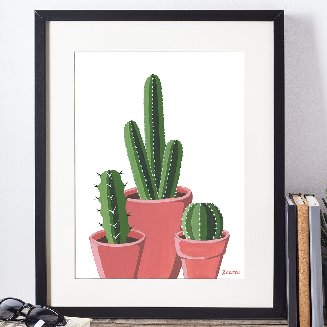 Hanging Out with Potted Cacti No. 2 | Art Print # 153