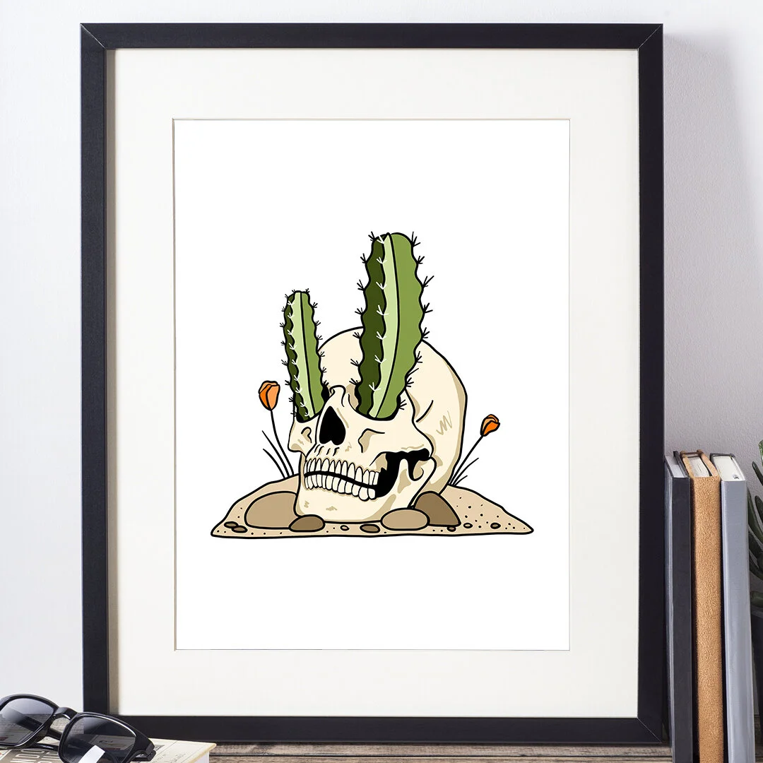 Skull Cact-Eyes | Art Print #181