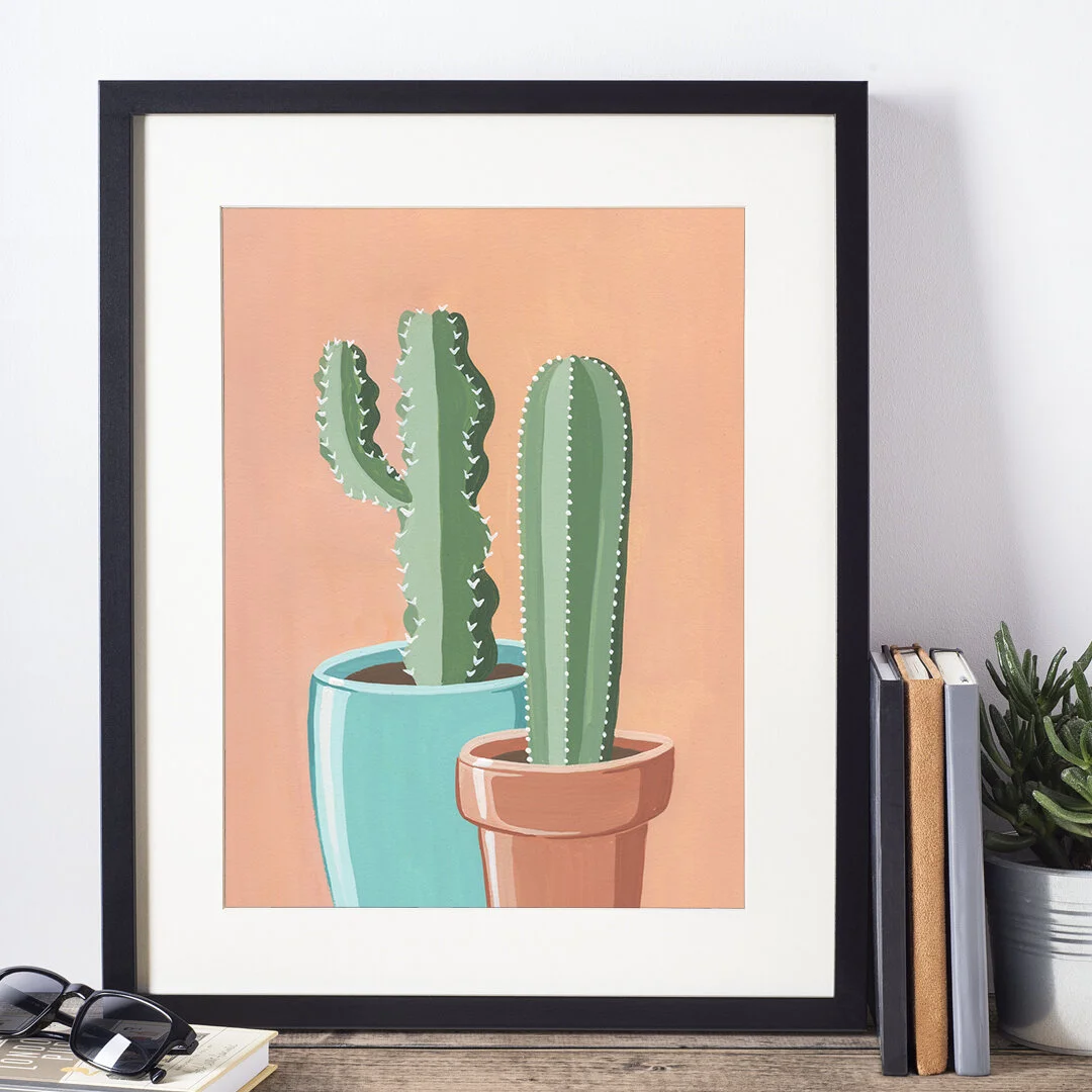 Potted Cacti No. 13 | Art Print #185