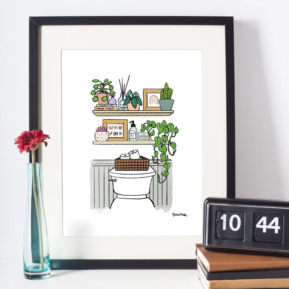 Bathroom Plants | Digital Download Art Print | Boelter Design Co.