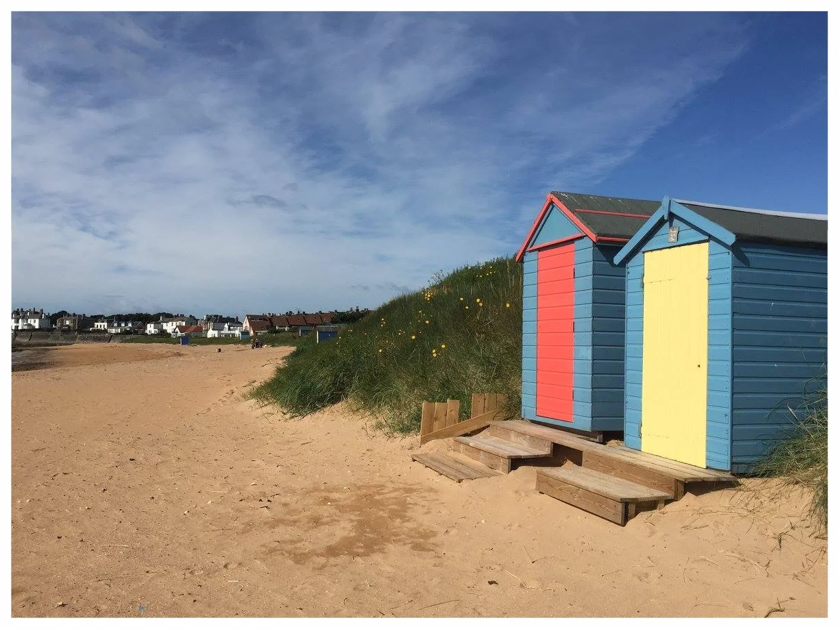 Beach Huts on Elie