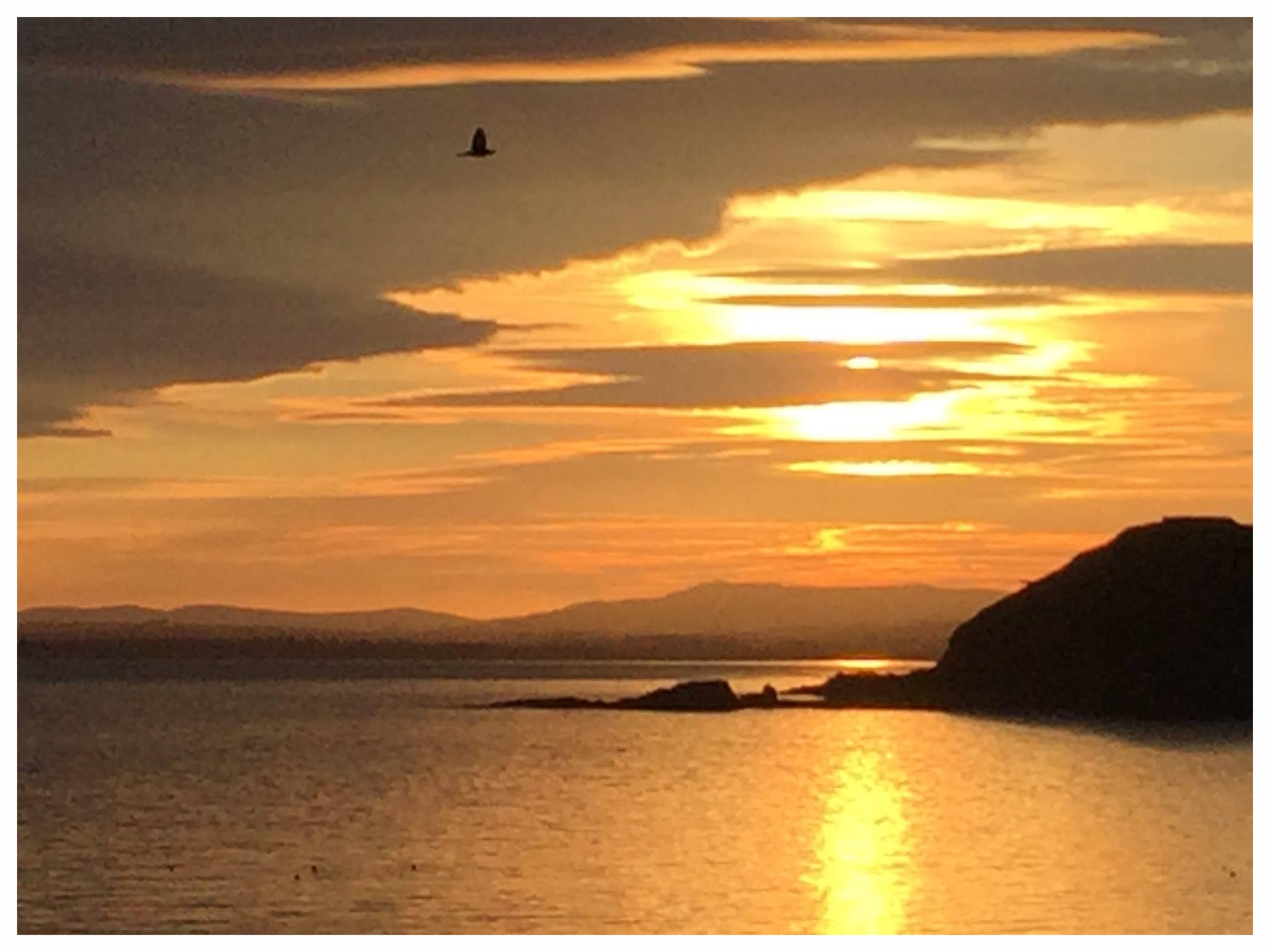 Sunset over West Bay