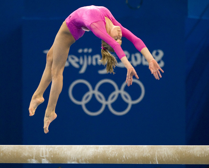Nastia Liukin at the 2008 Olympics.