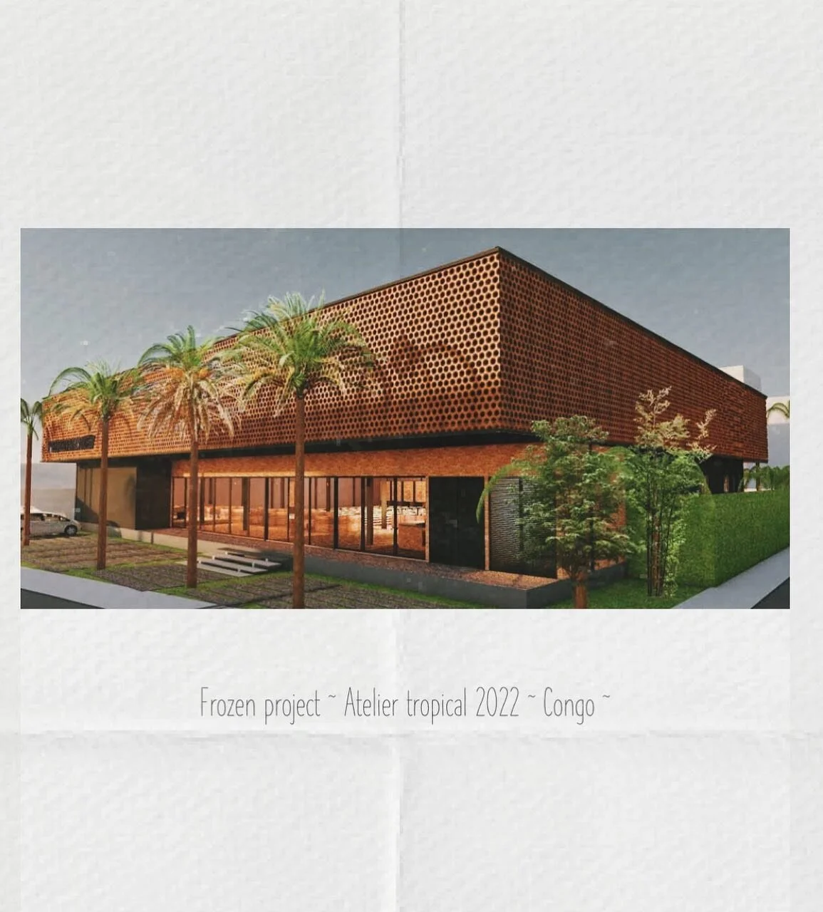 Hearth Architecture ~ Frozen Project @archi_atelier_tropical&bull;2022 🌍
______________
#africa #design #color #environment #buildingsite #railings #architect #architecture #architects #interiordesign #green #africanpattern #inspiration #earth #atel