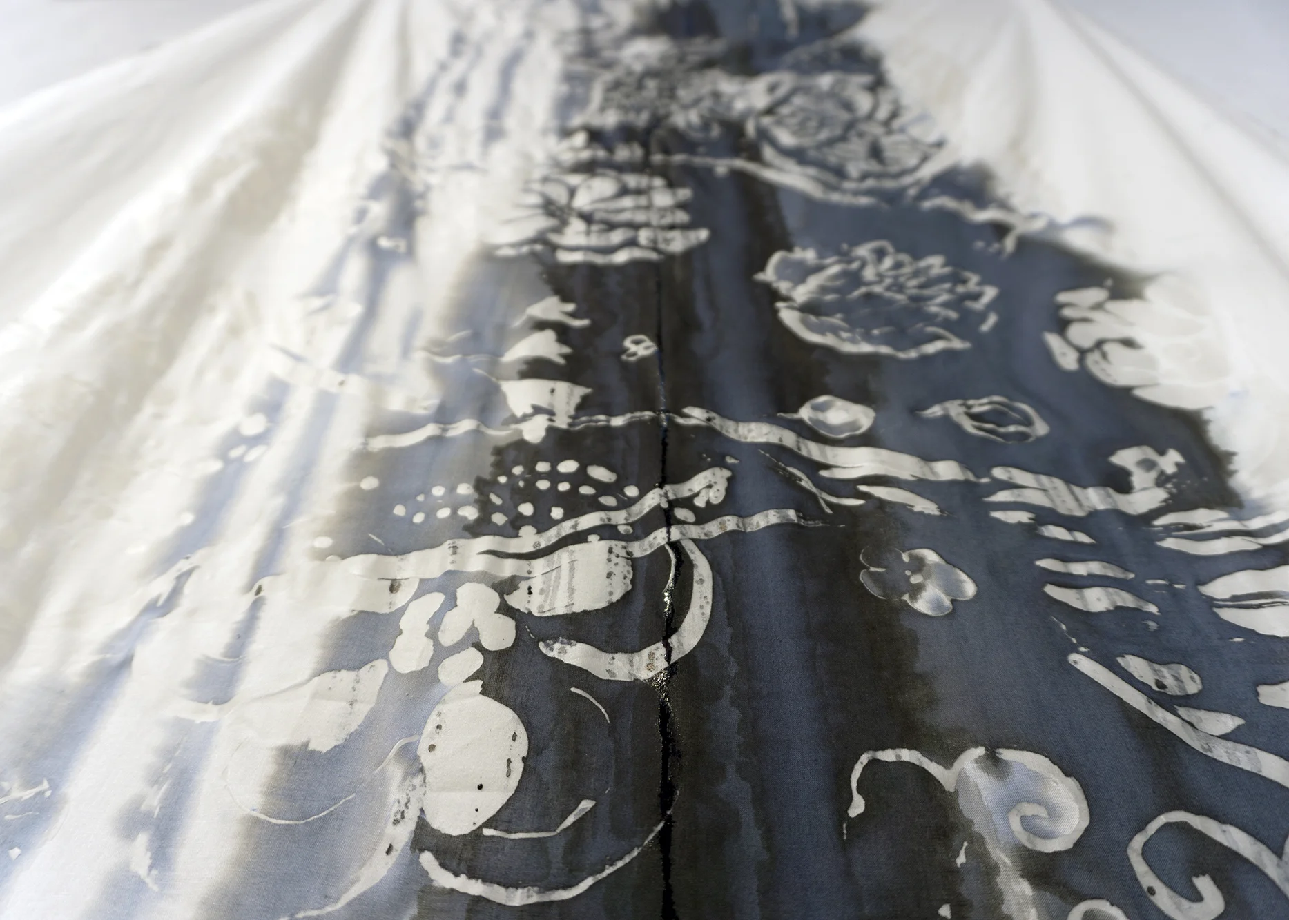 Closeup Batik in Progress