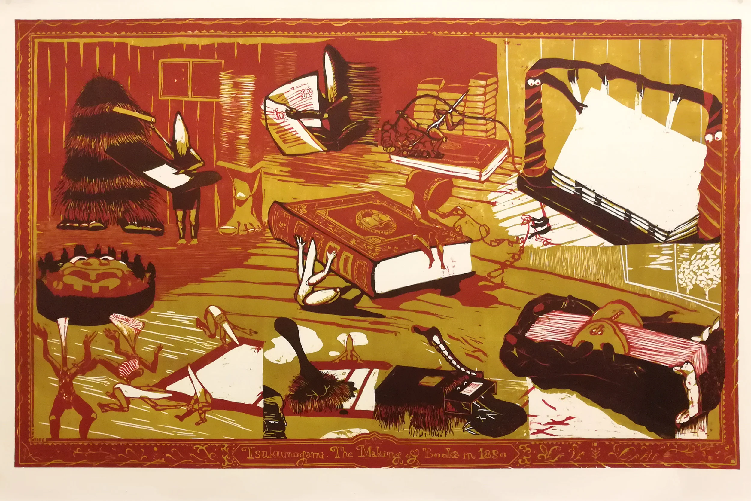 Tsukumogami of Making Books in 1850