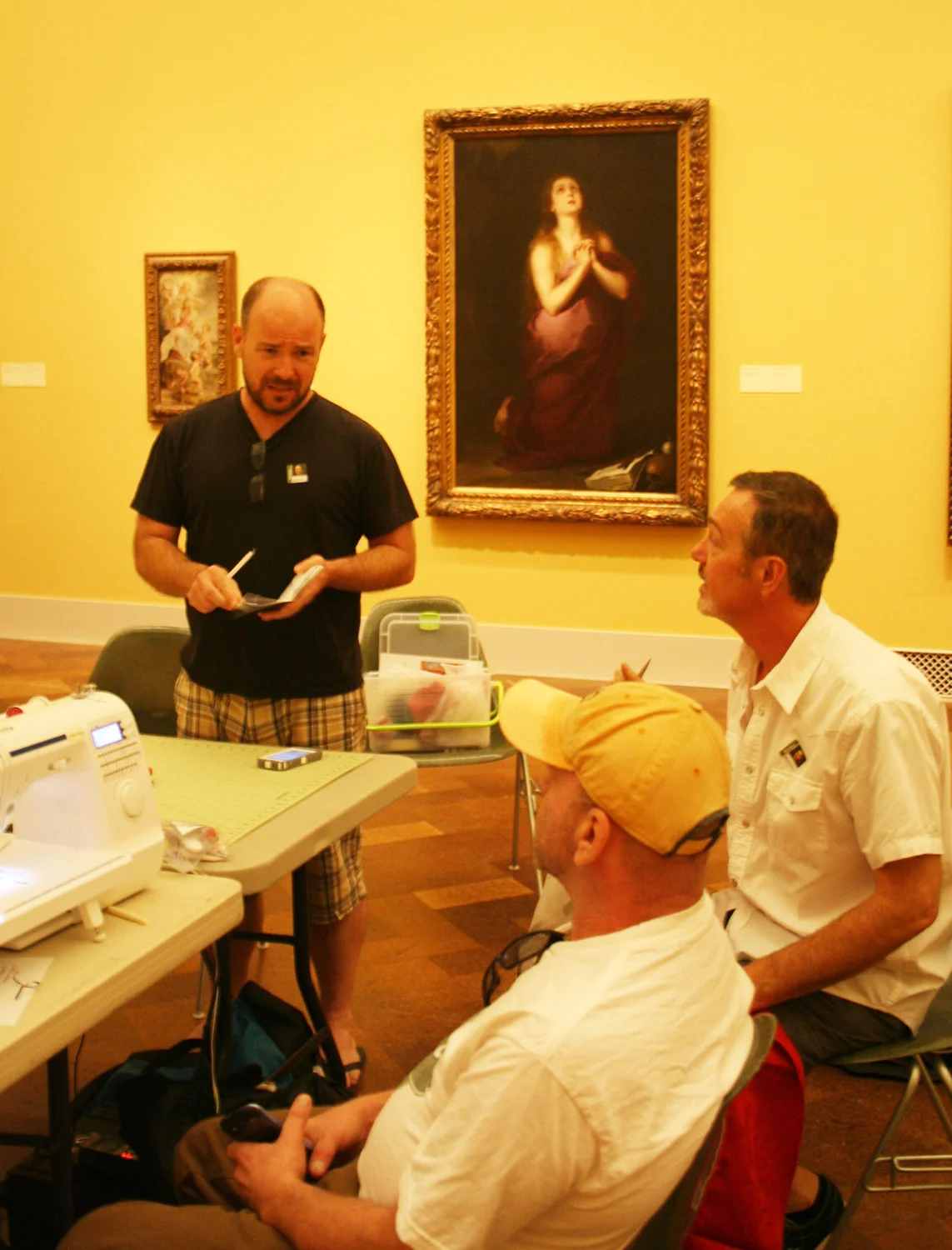 Working open to the public allowed us to interact with visitors creating a history as the object/tapestry was being created and then in some cases the visitors could return back and see the final performance and the individual work on display.