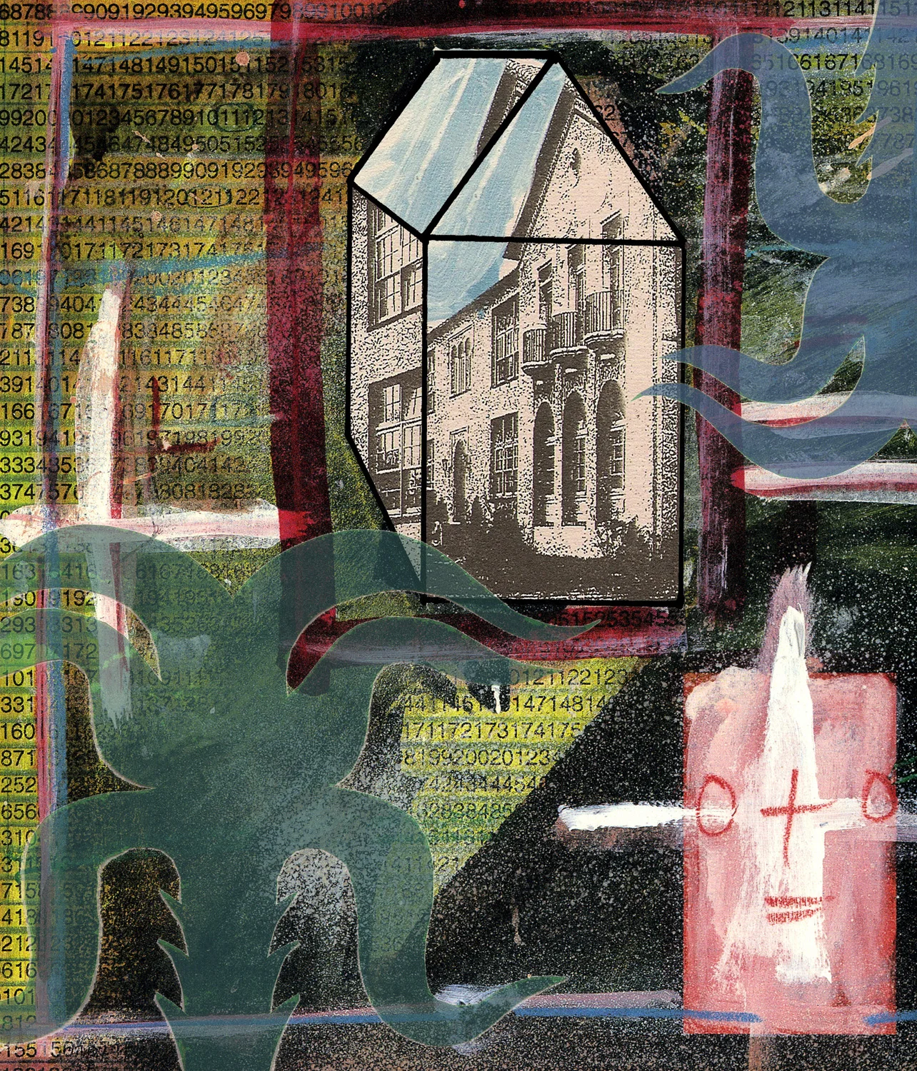 Reflective Dwelling, Digital Print. 32 x 28 inches unframed.
