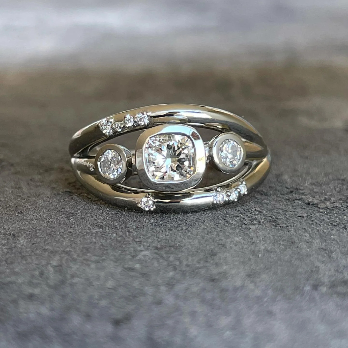 May your Monday be short,
your coffee strong, and your diamonds absolutely blinding✨ Newest custom ring, gah!  #privatejewelernola #ringsofinstagram  #customjewelry #bespokejewelry #alternativebridal #jewelryadd