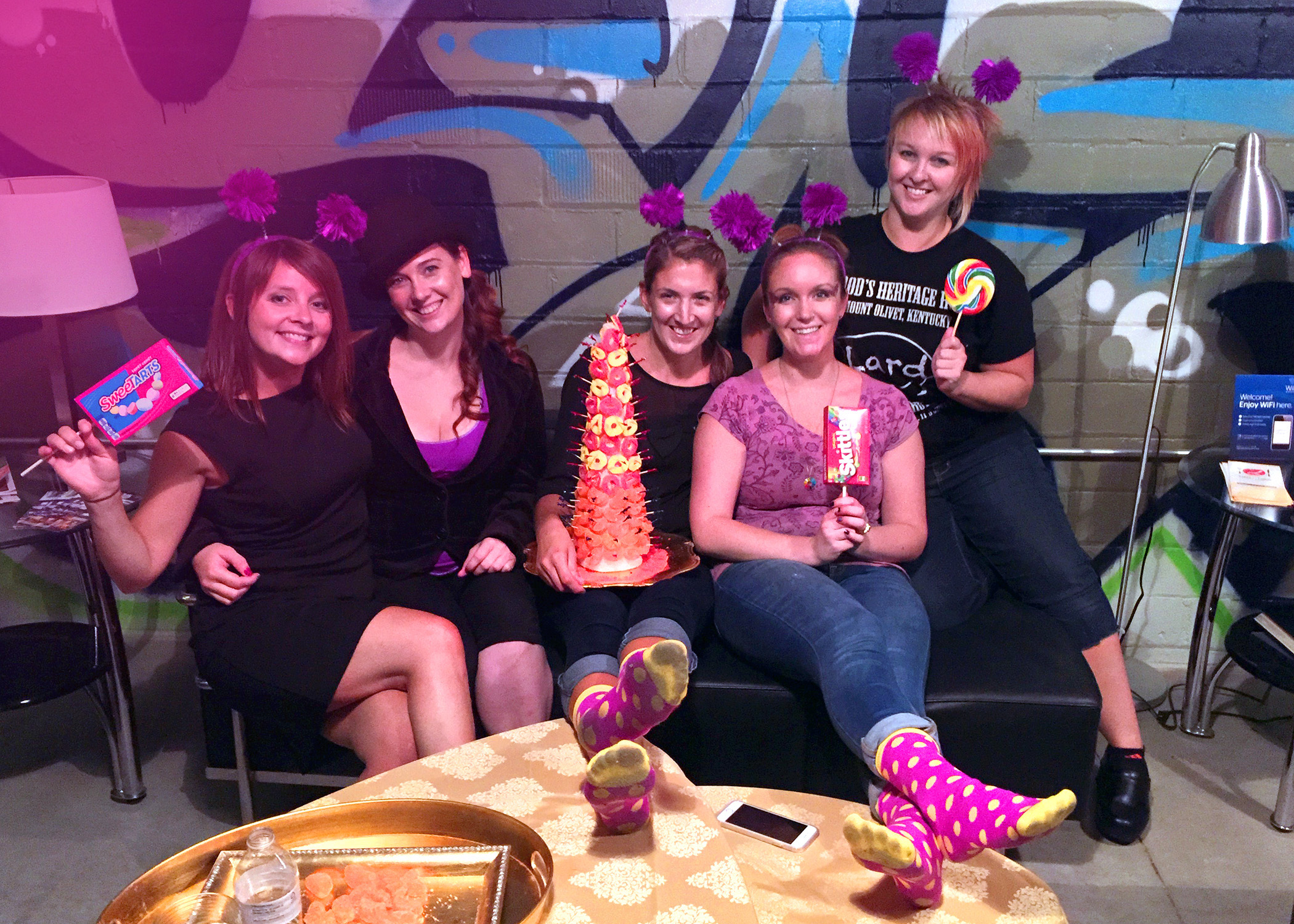 From Left: Erica Correll, Tiffany Wilcoxson, Martha Tiffany, Katie Fraser, Ali Ulanski