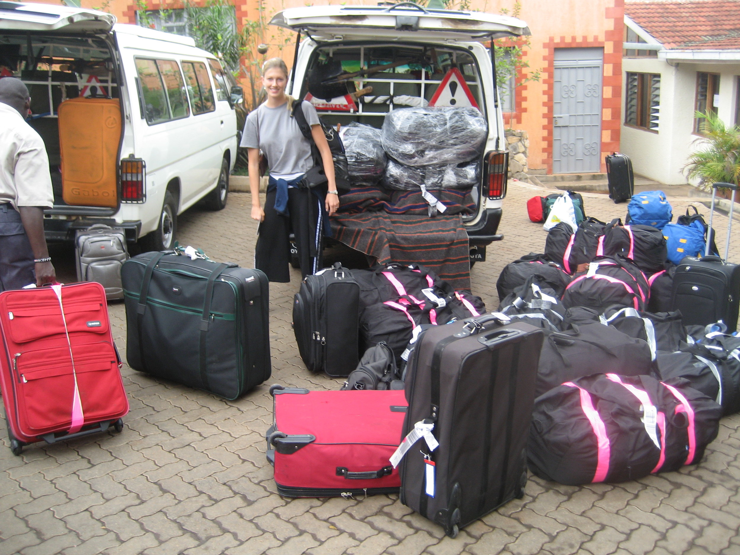  Geneva and all of the bags of gloves and medicines brought to Kenya. 