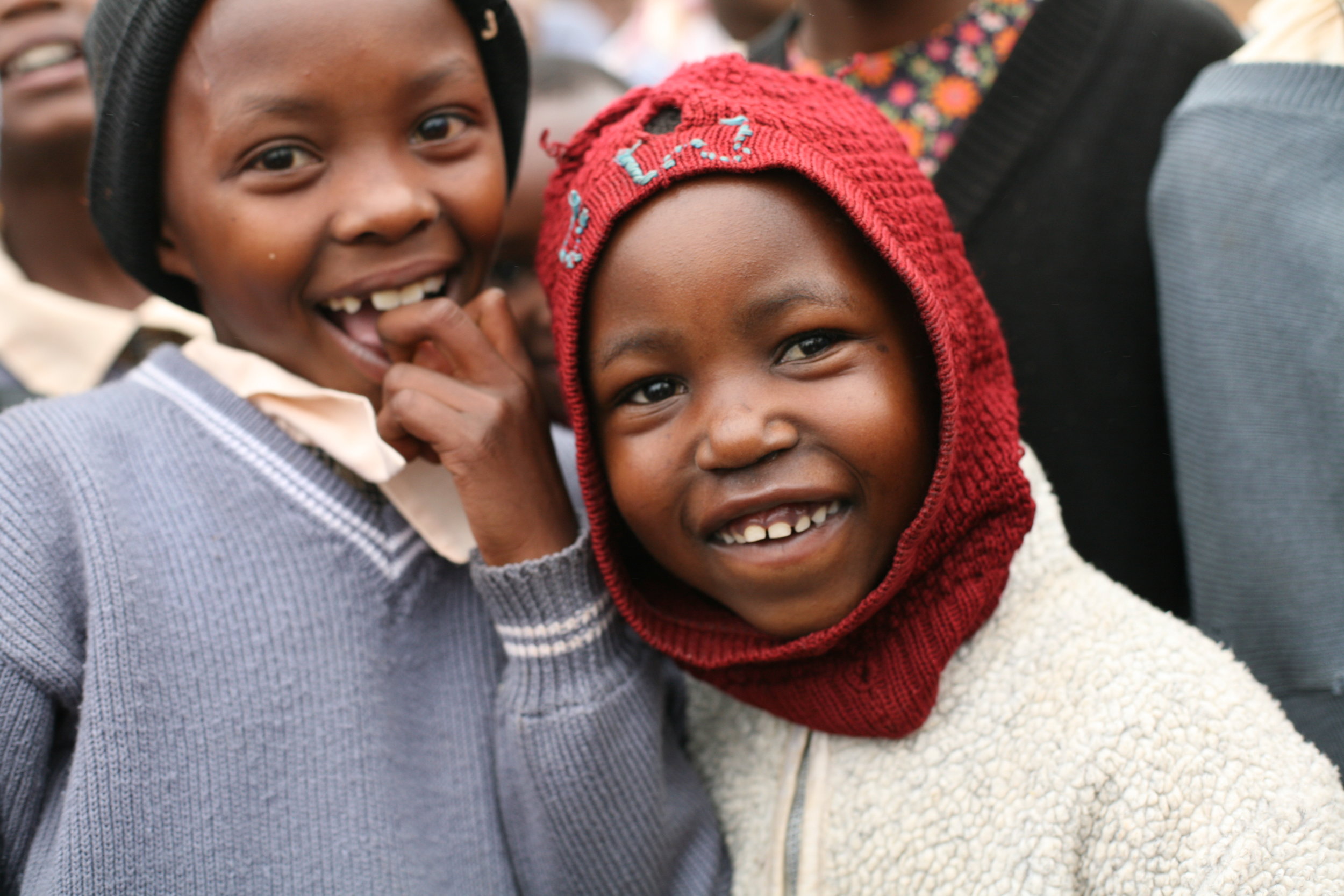  Two beautiful smiles of children at Tumaini. 