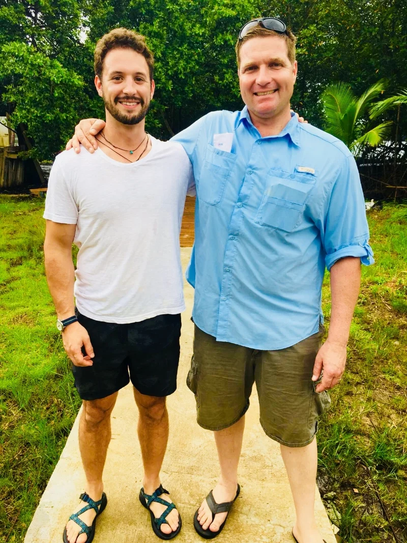 Ethan Klausmeyer alongside Floating Doctors founder and CEO Dr. Benjamin LaBrot