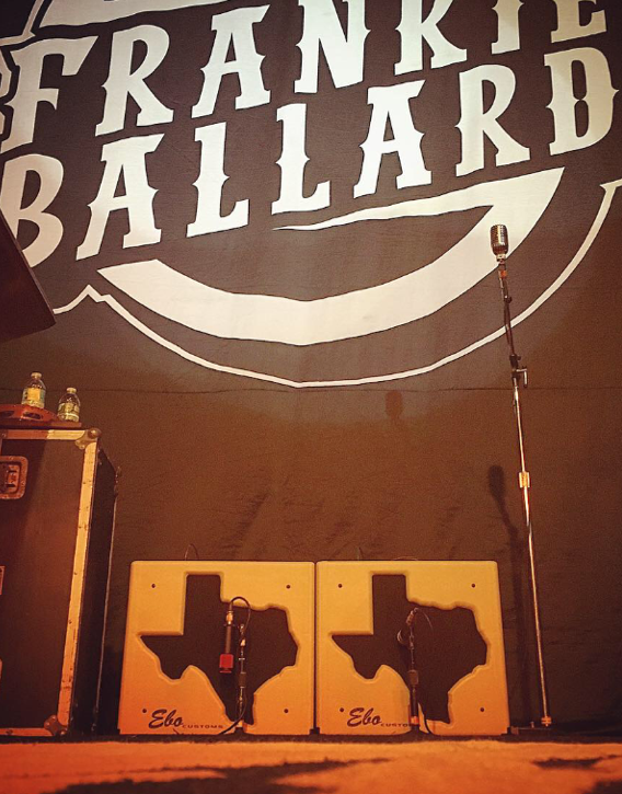 The incomparable Frankie Ballard's pair of touring amps...the only two "EL RIO" models, built for frank & named after his fabulous album of the same name. I really love this cat & his band...they're the shit. go see them!