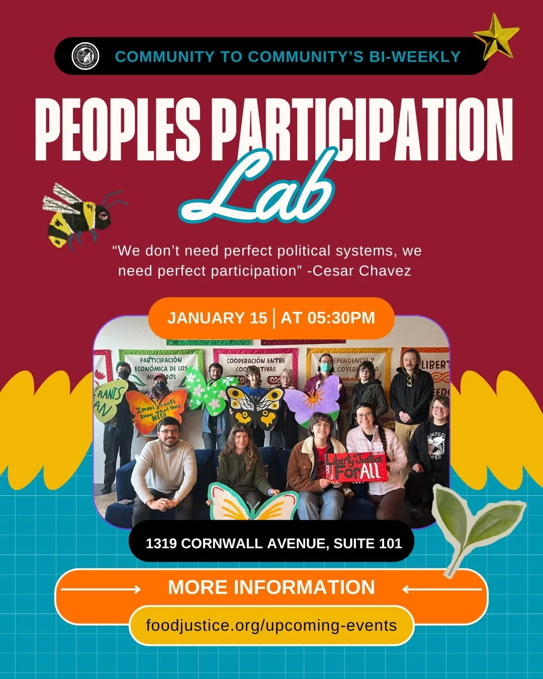 Our first People&rsquo;s Participation Lab of the year is this Thursday. Our focus this week is on learning the context and history of the Farmworkers Tribunal as we prepare for the 13th Annual Farmworkers Tribunal on January 20, 2026

Our People's P