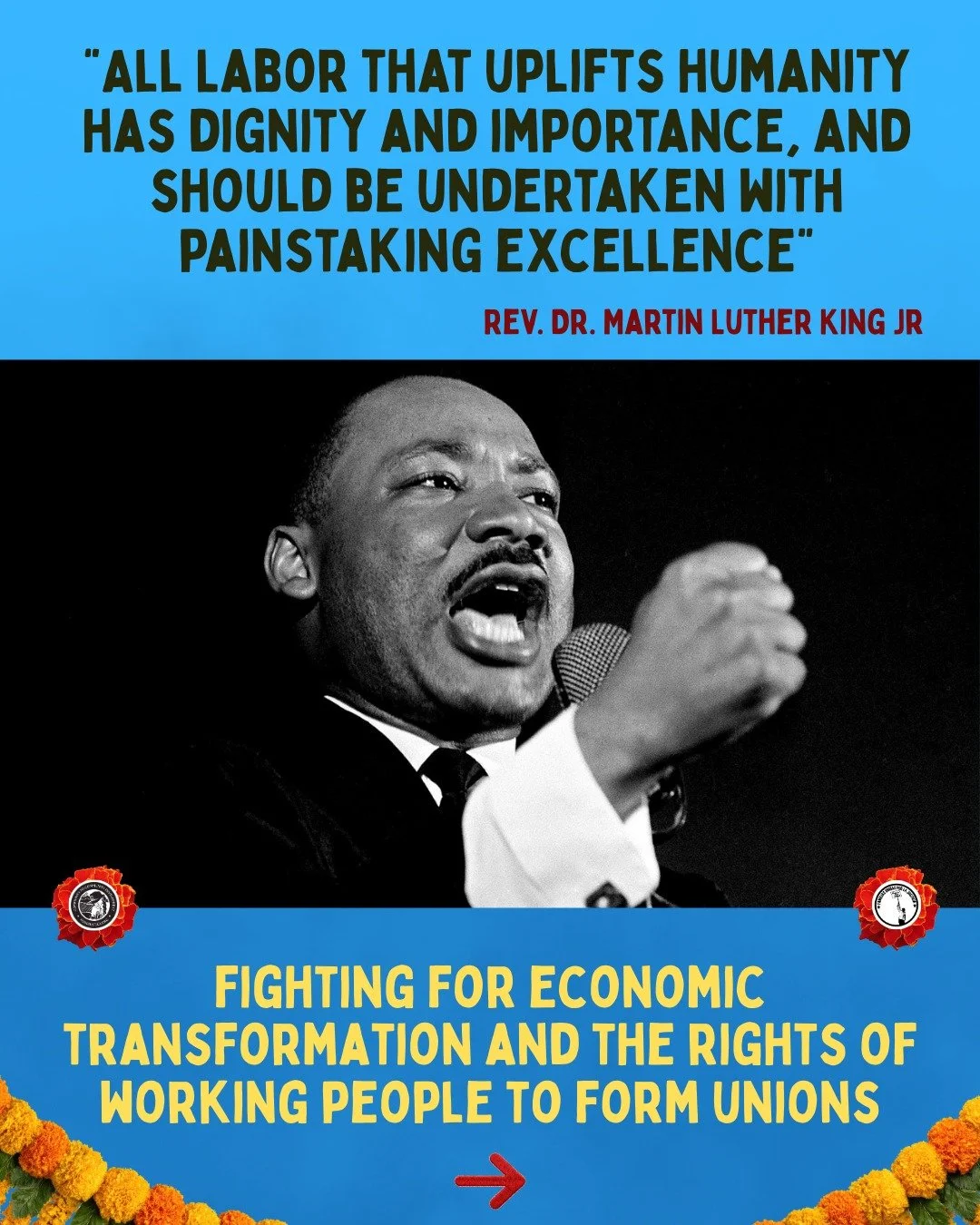&ldquo;All Labor that uplifts humanity has dignity and importance, and should be undertaken with painstaking excellence&rdquo; Rev. Dr. Martin Luther King Jr.

Today we honor the legacy of the Rev. Dr Martin Luther King Jr, celebrating the words The 