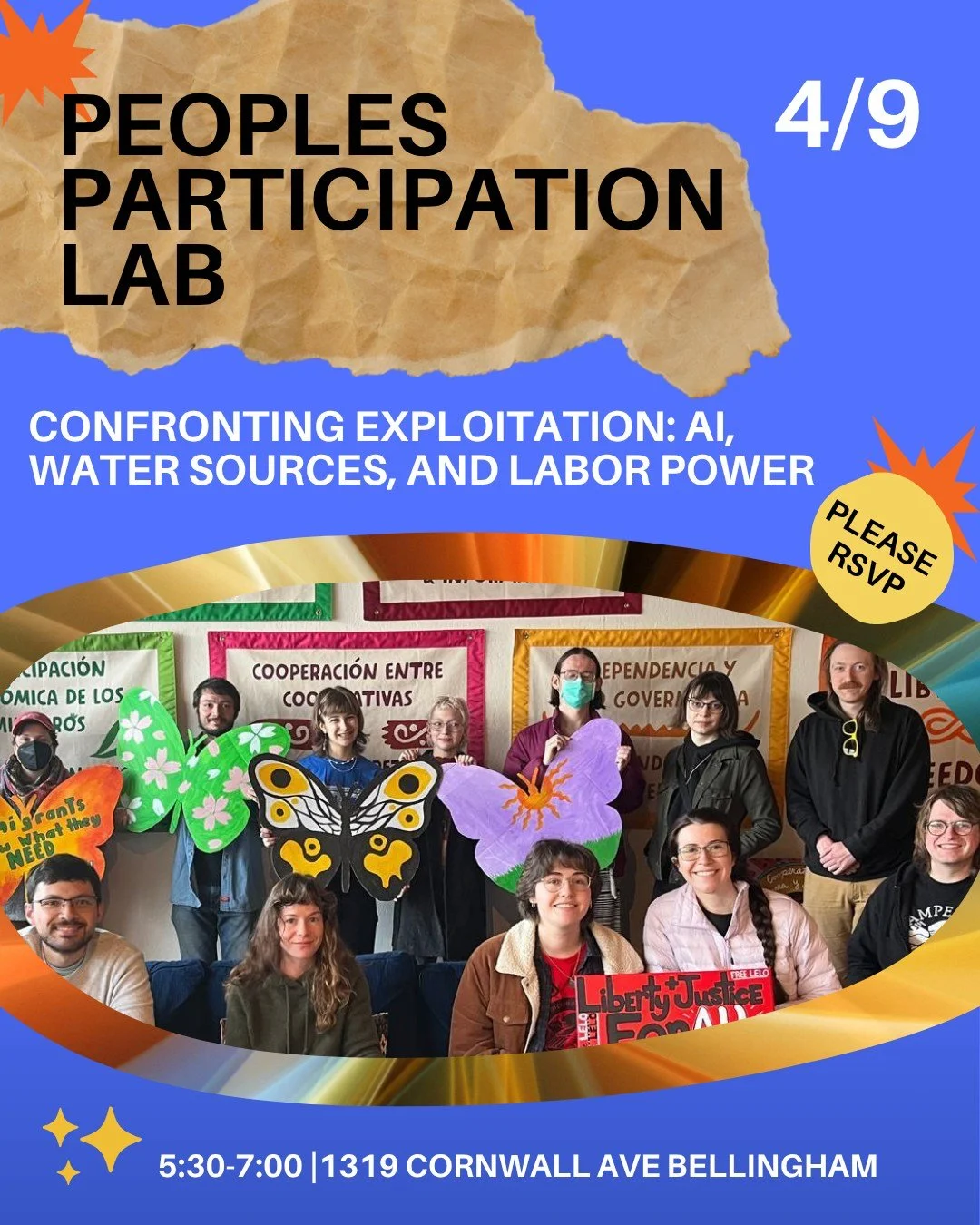 Artificial Intelligence or AI is a general term for increasingly complex computers that do a lot of things that can look like human thinking. 

Our People&rsquo;s Participation Labs are a space for people to learn how to build community power towards