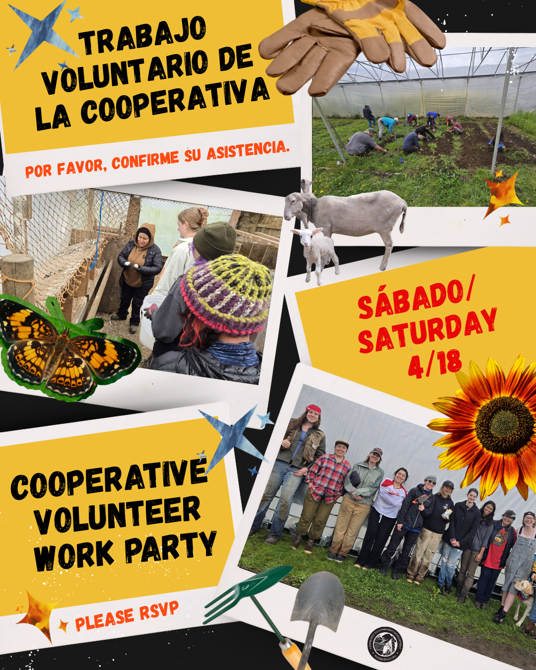 Trabajo Voluntario de la Cooperativa | Cooperative  Volunteer  Work Party