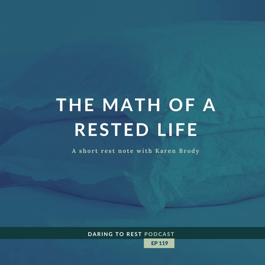 The Math of a Rested Life