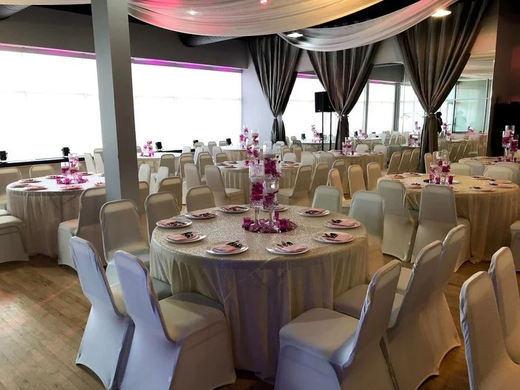 Midpointe+Event+Center+Sterling+Hall+Silver+and+Magenta+Wedding+Table+Decor.jpg