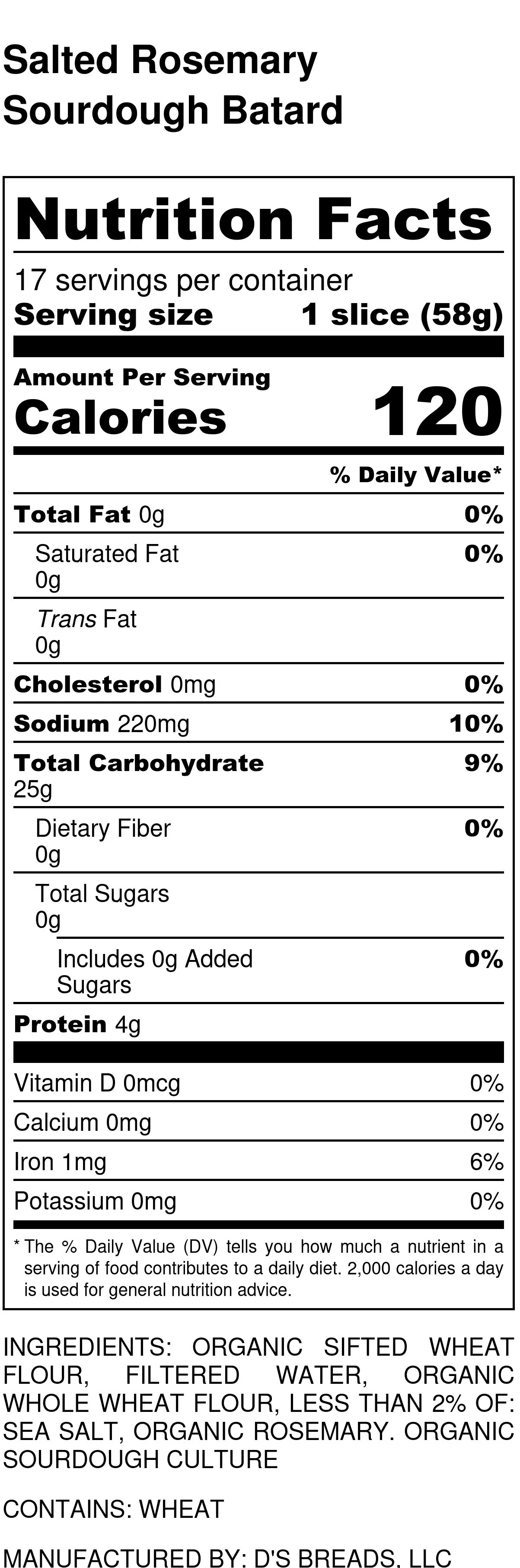 Salted Rosemary Sourdough Batard - Nutrition Label.jpg