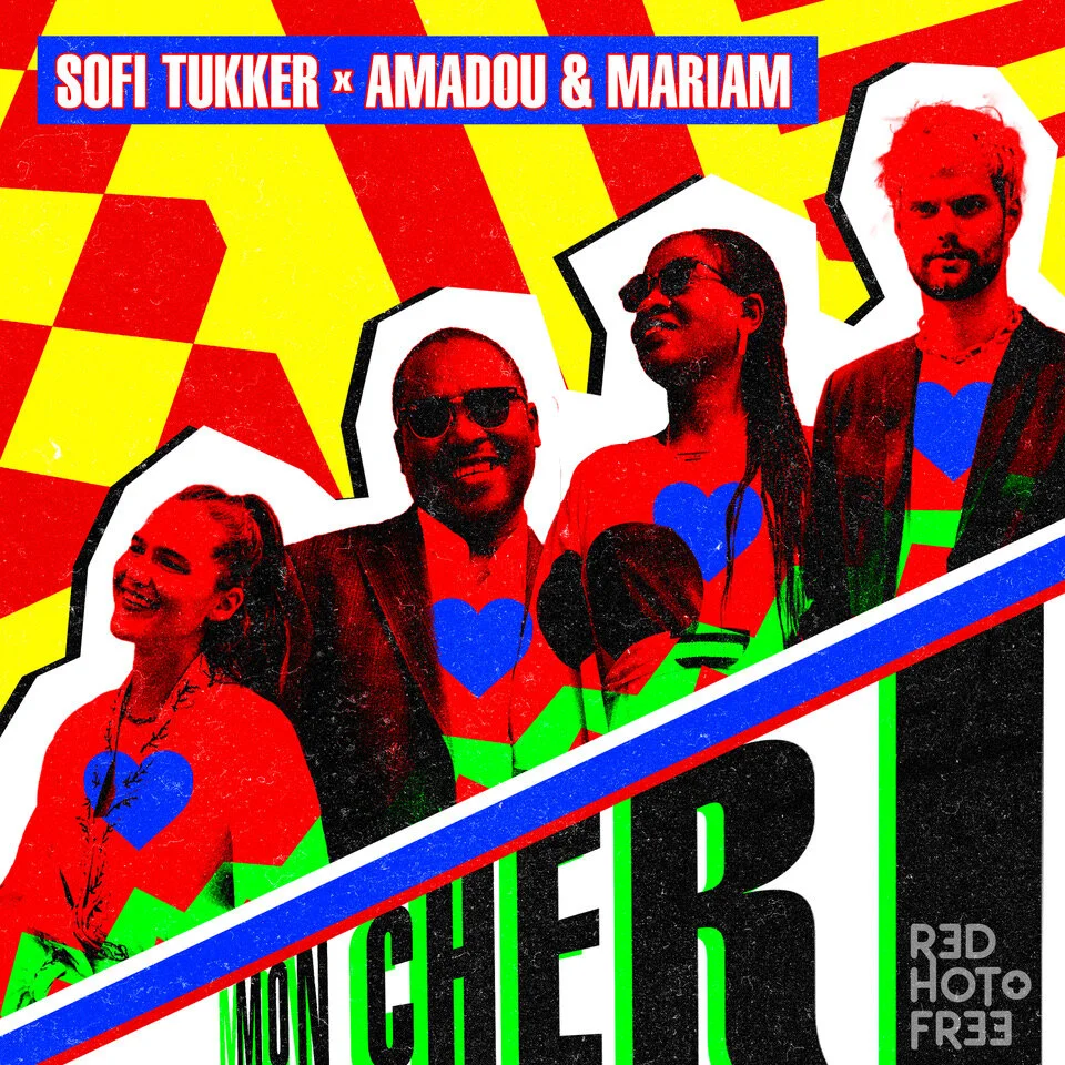 SOFI TUKKER x AMADOU & MARIAM _MON CHERI_ SINGLE Sleeve ART (V7) FINAL [Art Direction Bill Coleman & Bob Bottle ; Design - Bob Bottle].jpeg