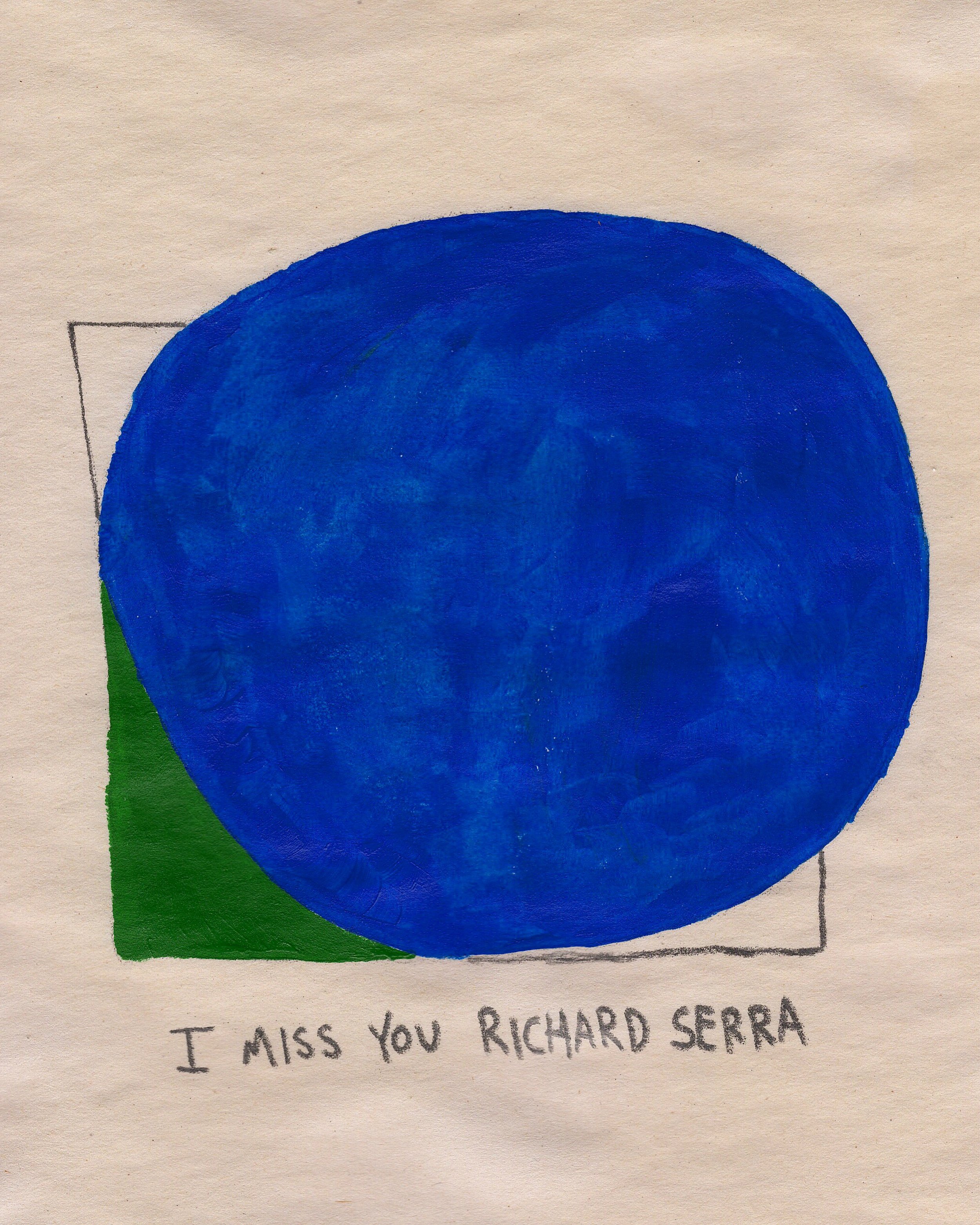 I miss you Richard Serra (2018)