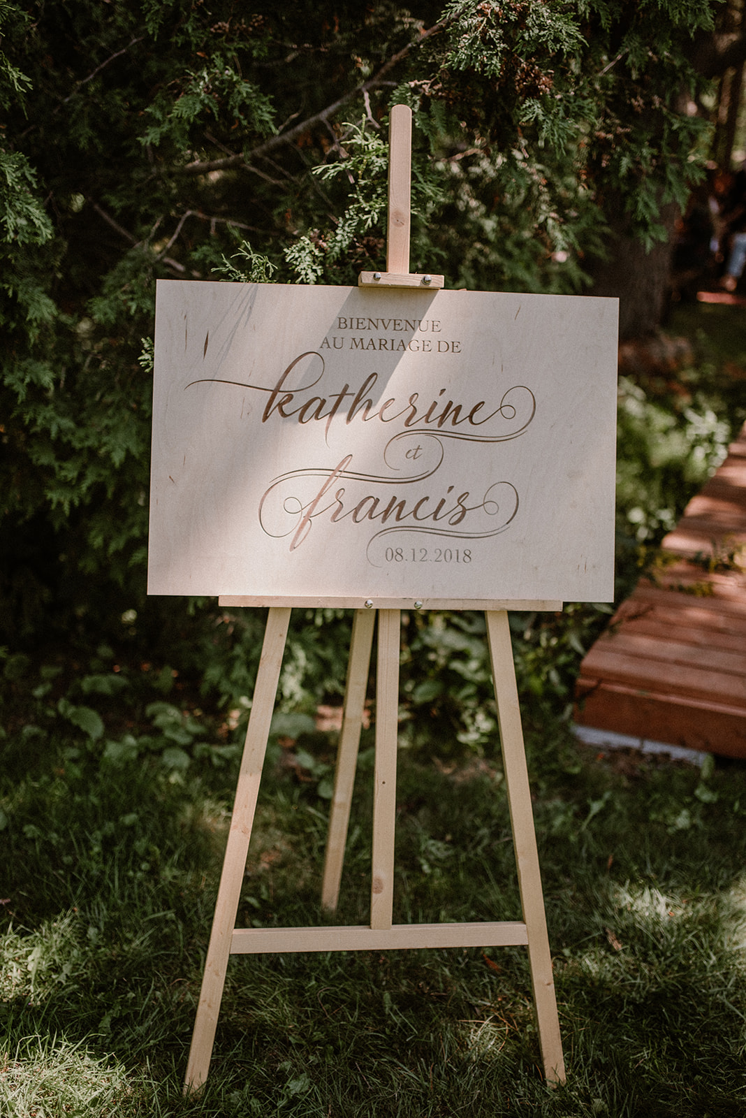 Affiche de bienvenue gravé / Engraved Welcome Sign Personnalisé / Custom