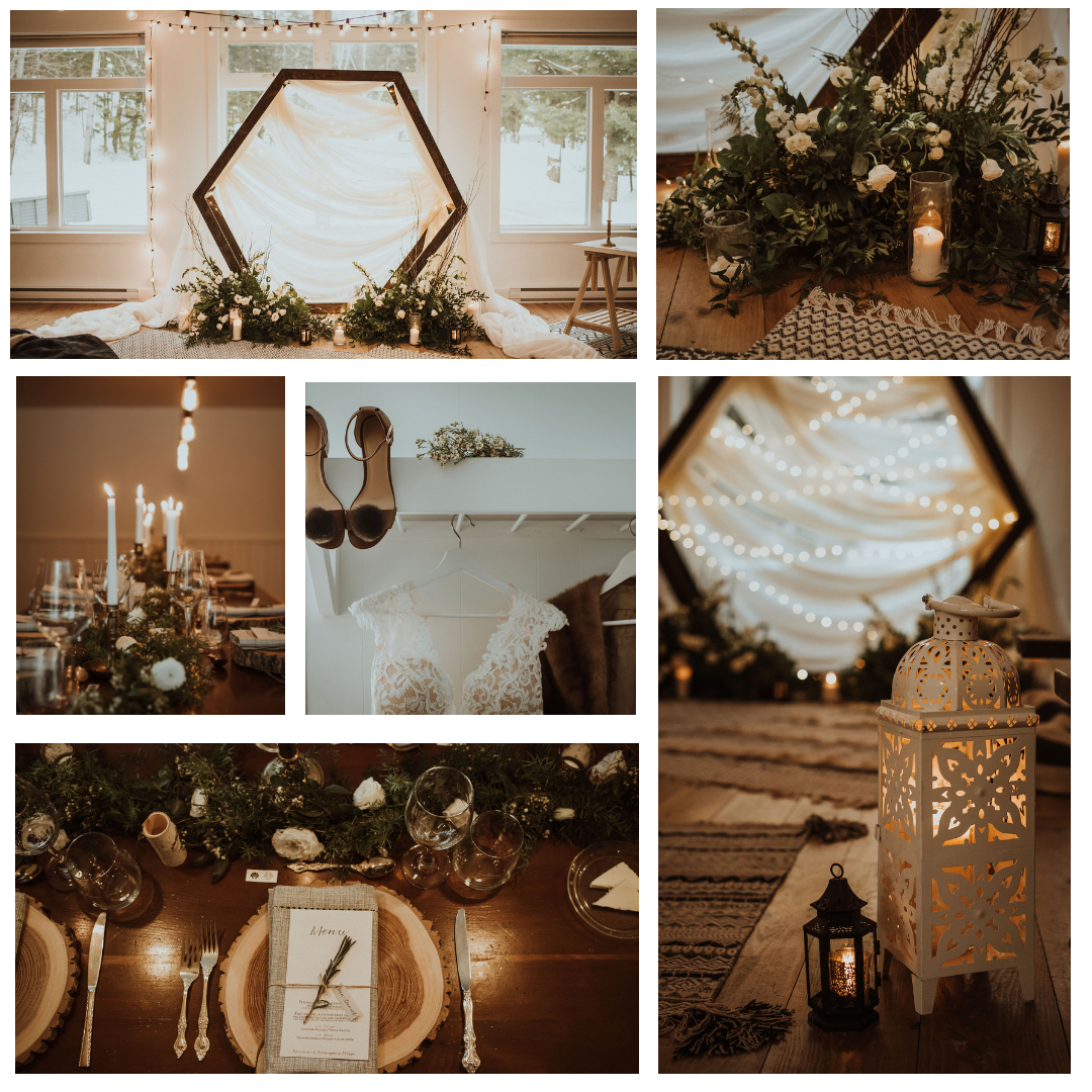 Catherine + Jean Daniel Location / Venue Couvent Val Morin Photographe/Photographer Gabrielle Desmarchais Planification, sylisme+location / Planning, styling+rentals Le Coeur Bohème Fleuriste / Florist Cristina Kisil Flowers Maquilleuse + coiffeuse / Hair and MUA Chelsea Dawn - locks to lashes Sucrerie / Sweets Patisserie Rhubarb Traiteur / Caterer Cuisine Spontanée