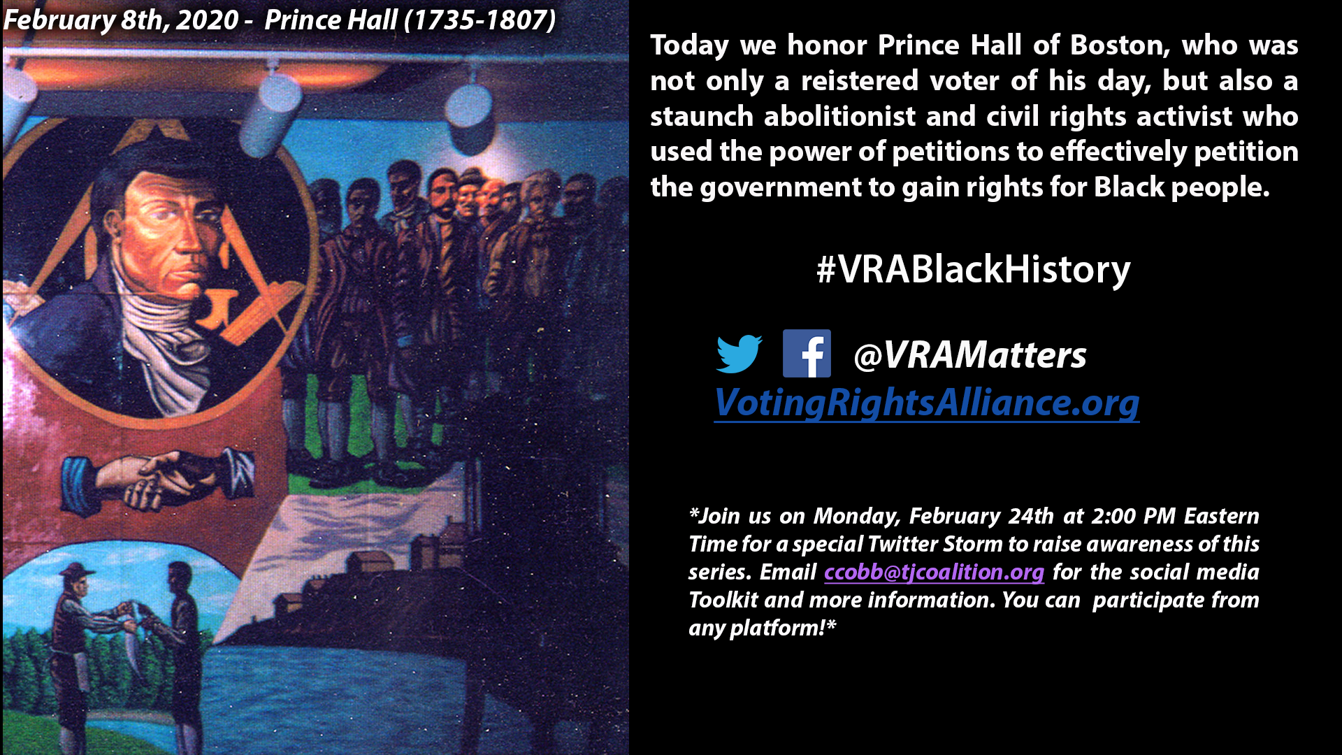 February 8 - Prince Hall (1735-1807)