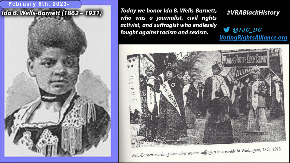 February 9th, 2023 - Ida B. Wells-Barnett (1862-1931) #VRABlackHistory