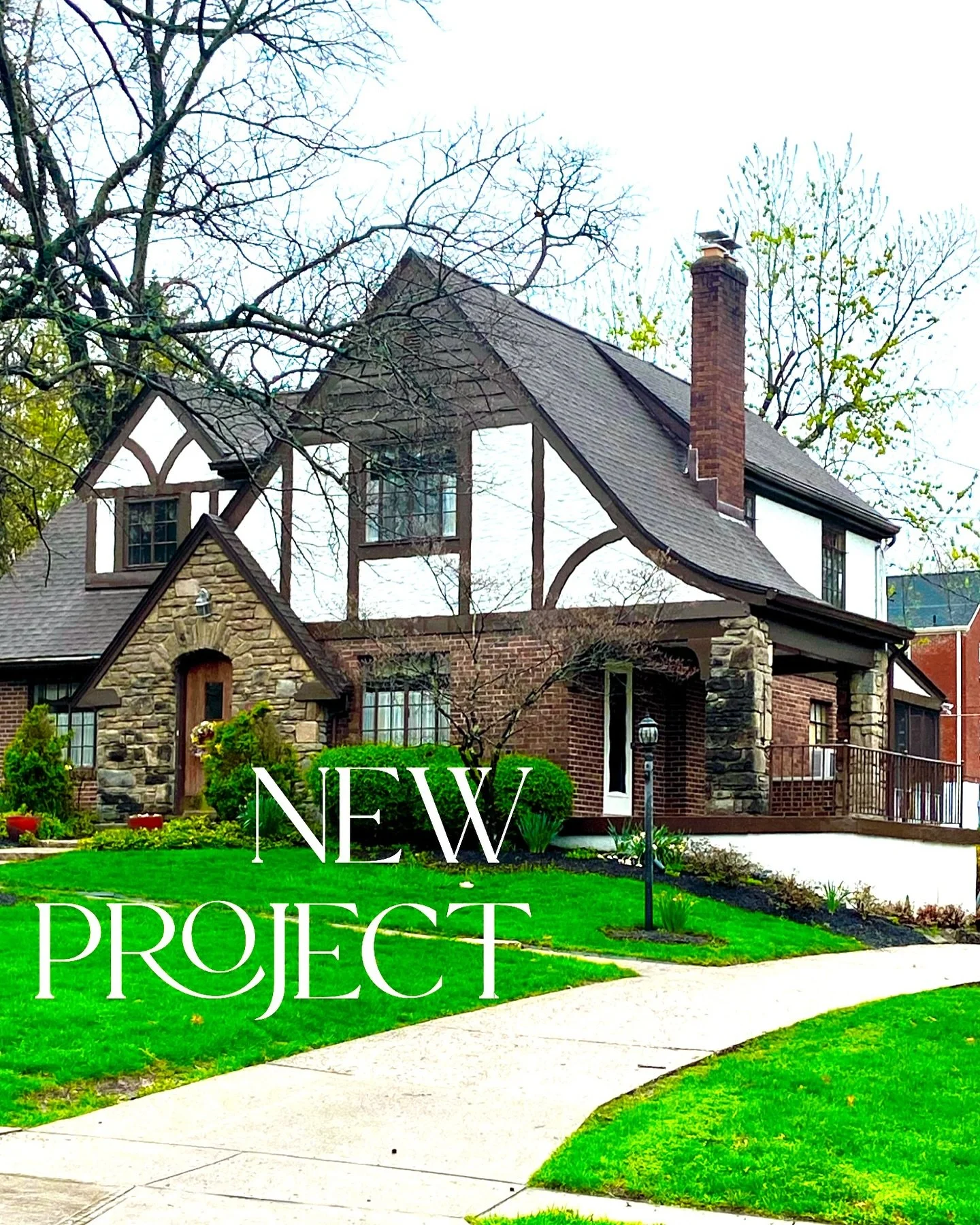 But announcement about my next big project. Introducing the #BackToRootsReno. 

#renovation #tudorrevival #homedesign #interiordesigner #thisoldhouse #cincinnati