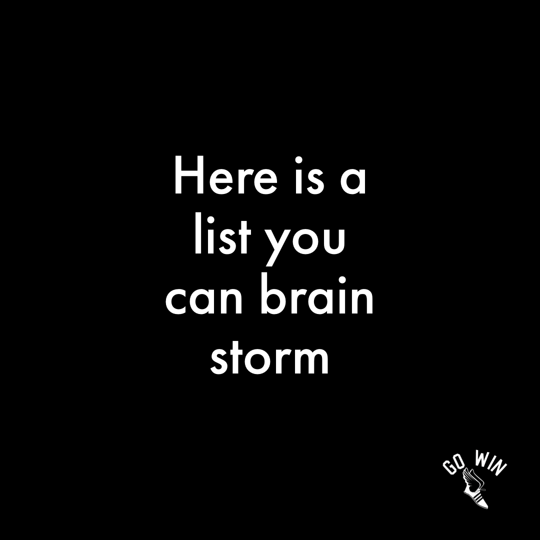 Time to do some brain storming to get this WIN