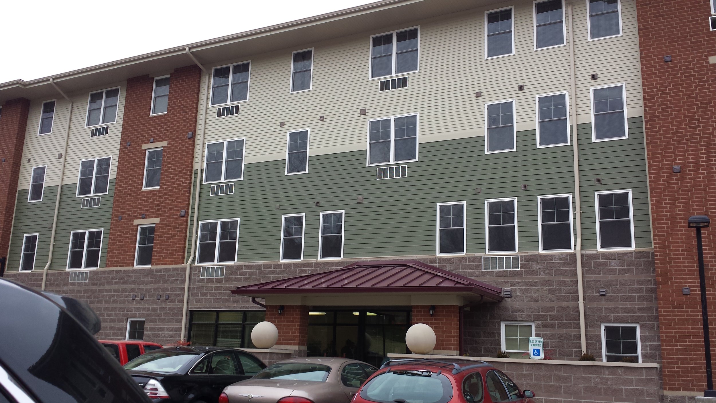 Clifton Hills Apartments, where we helped develop 32 new-construction units for the elderly.