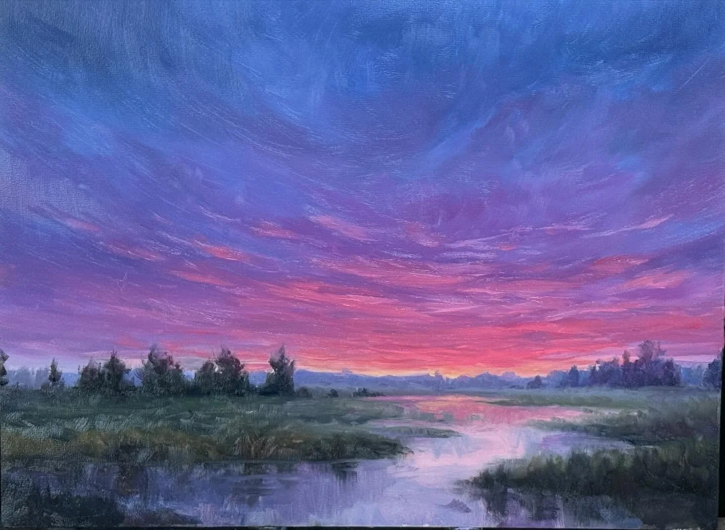 First couple of layers done on this 12x16 oil painting.. really liking the direction this is heading.

Heck, really like the direction my voice is heading as an artist.
#landscape #midwestart #wisconsinartist