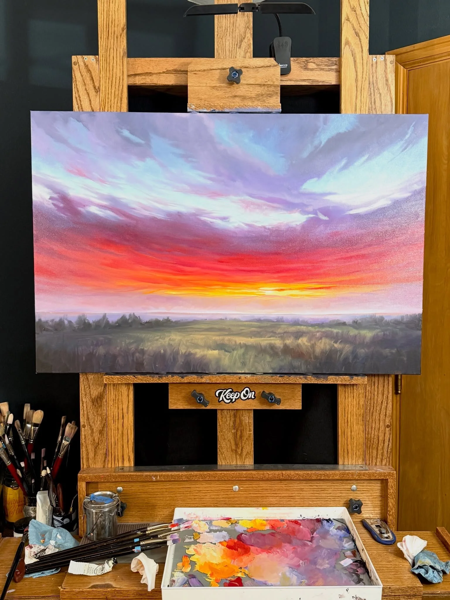 Been a minute, but felt good to put some juicy strokes on the canvas last night. Felt the anxiety of starting back up after a long break, but once I got into it, I felt like I stopped caring how I &lsquo;should, or ought to&rsquo; paint, and started 