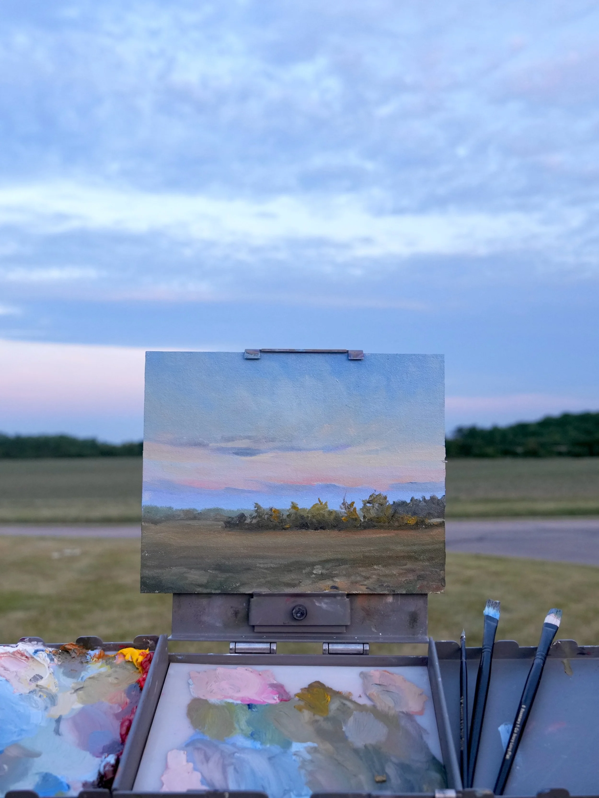 What I love about plein air painting is how it forces me to slow down and be present, taking in the beauty of the world around us. It&rsquo;s hard to beat.
