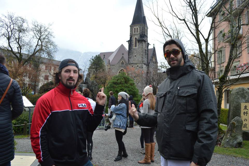 Pretending to be a not hungover tour guide in Interlaken, Switzerland. 