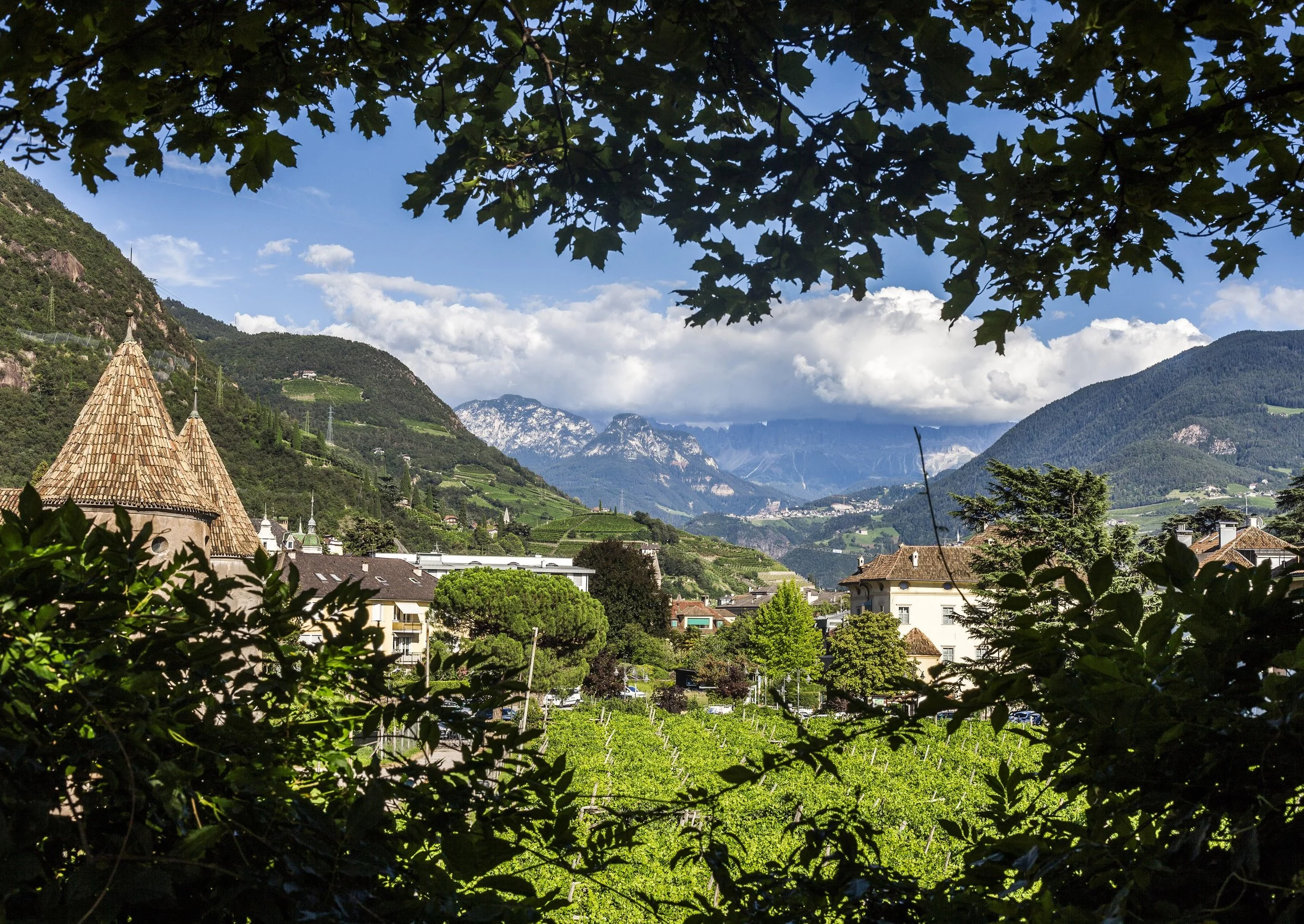 The famous Runkelstein Castle near Bolzano